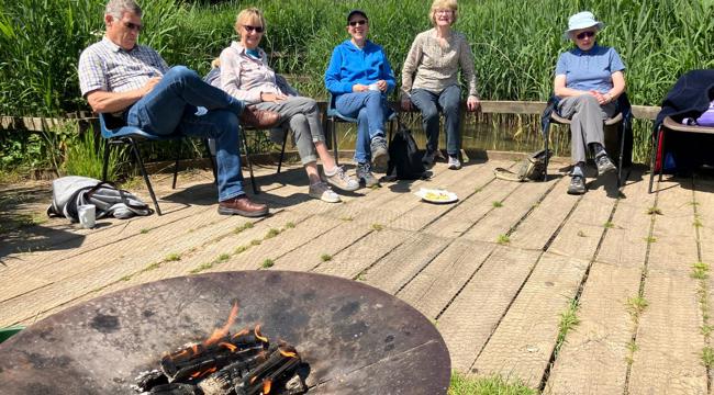 Campfire cooking at Seaton Wetlands Activity Club